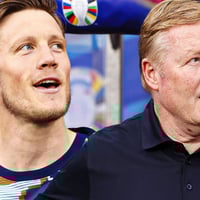 Wout Weghorst en Ronald Koeman
