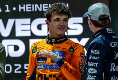Lando Norris en Max Verstappen