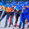 Marijke Groenewoud tijdens de massastart op de Olympische Spelen van 2026.
