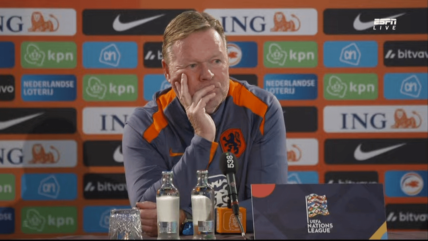 Steven Bergwijn, Ronald Koeman, Oranje, persconferentie, Nations League