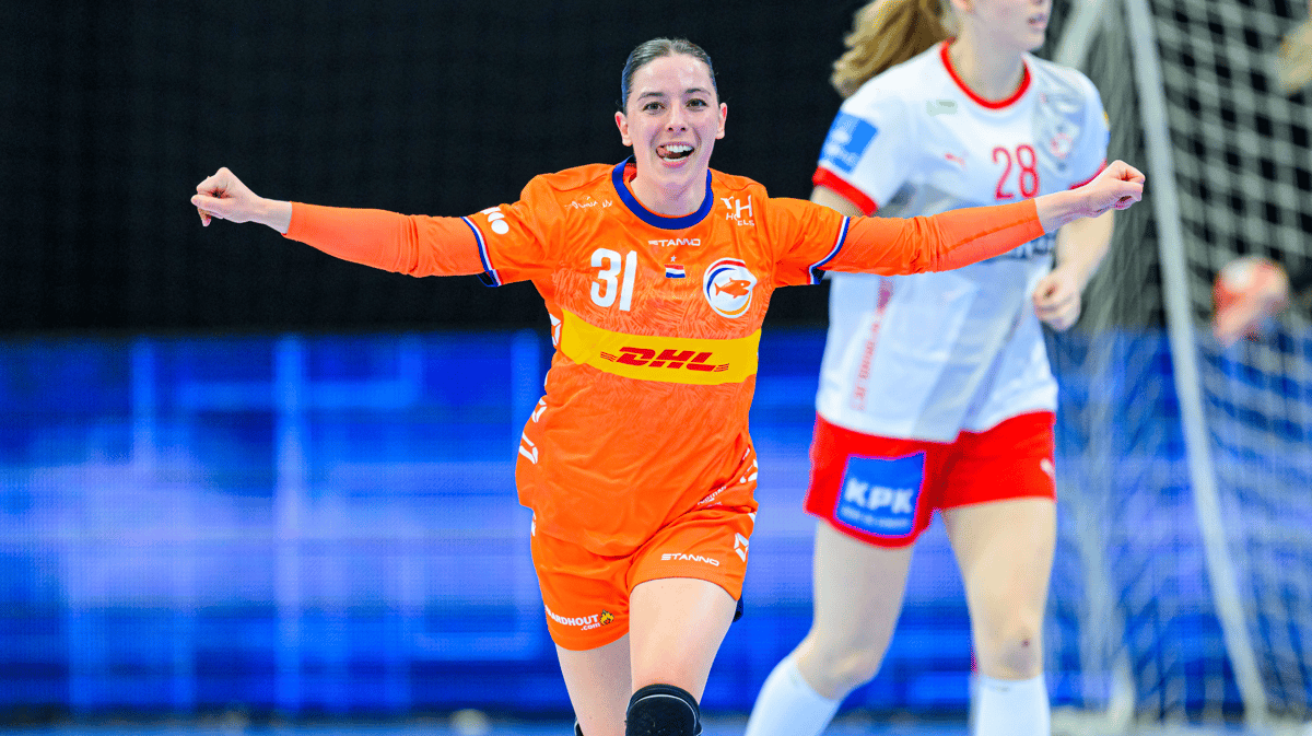 Kelly Vollebregt scoort voor Oranje