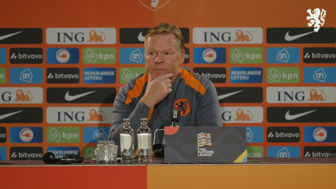 Ronald Koeman, bondscoach van het Nederlands elftal