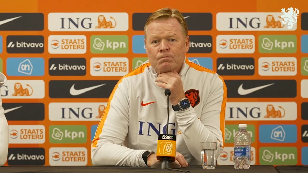 Ronald Koeman, bondscoach van het Nederlands elftal