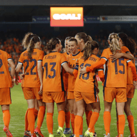 Katja Snoeijs, speelster van de Oranje Leeuwinnen