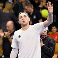 Tallon Griekspoor stunt tegen Casper Ruud op het ATP-toernooi in Stockholm