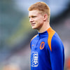 Kees Smit tijdens de training van Jong Oranje