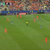 Wedstrijdbeeld Nederland - Japan