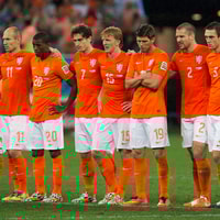 Het Nederlands elftal tijdens het WK 2014