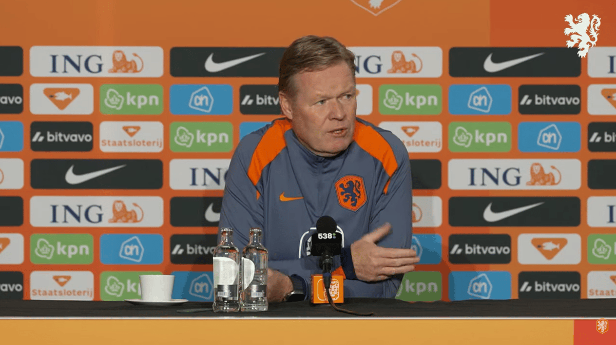 Ronald Koeman, bondscoach van het Nederlands elftal