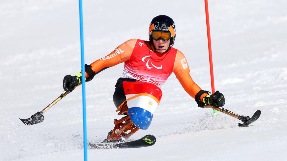 Para-alpine zitskiër Jeroen Kampschreur