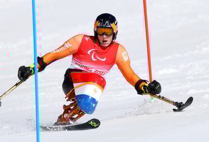 Para-alpine zitskiër Jeroen Kampschreur