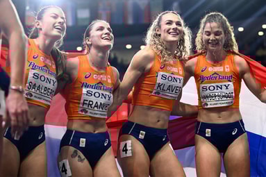 Lieke Klaver, Myrthe van der Schoot, Nina Franke en Eveline Saalberg