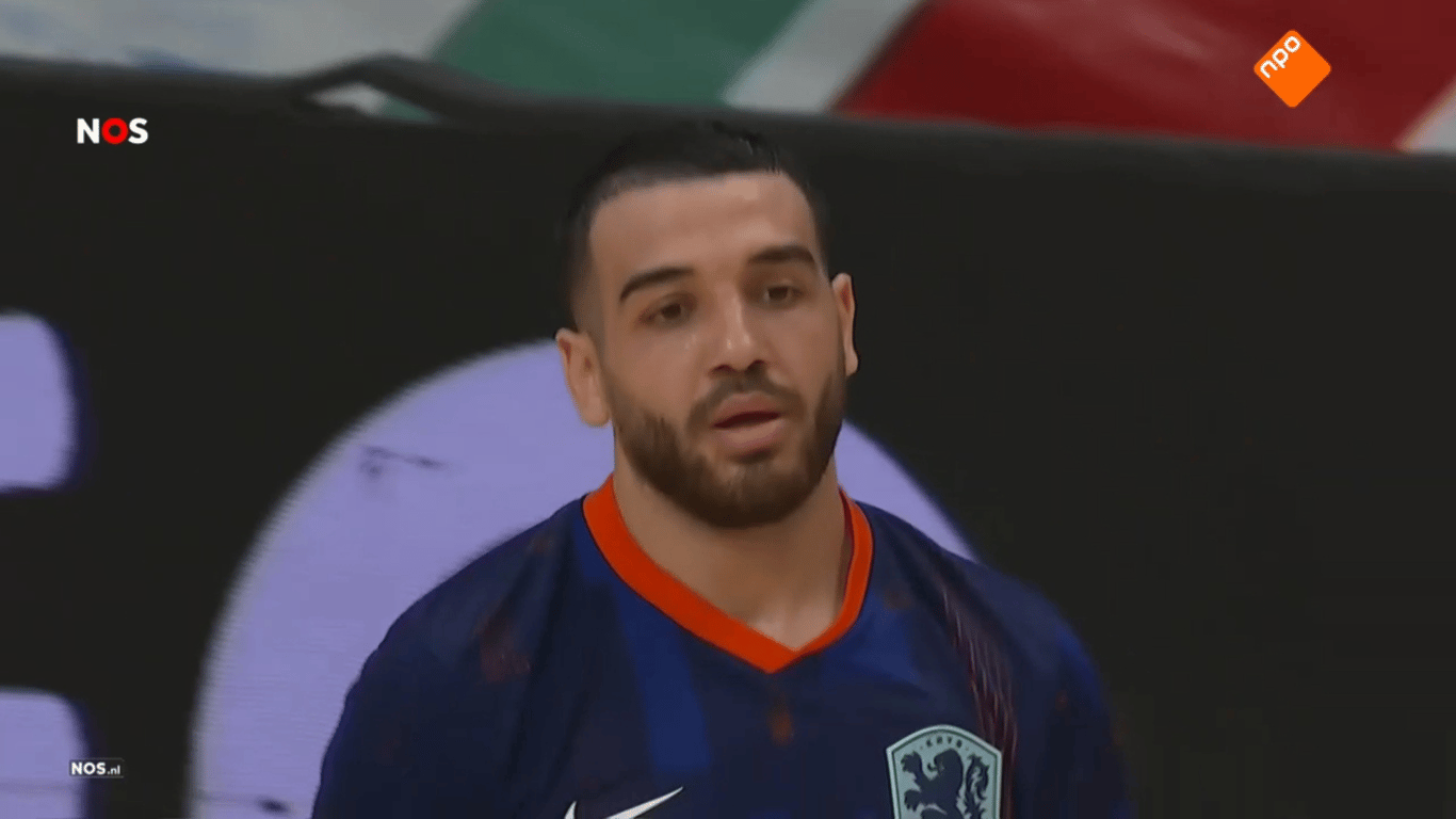 Ismaïl Ouaddouh in actie voor Oranje futsal