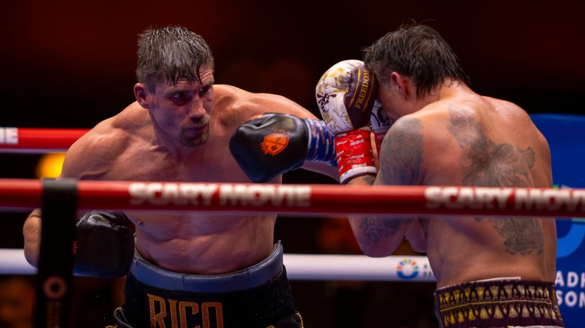 Rico Verhoeven in gevecht met Oleksandr Usyk