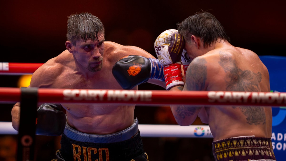 Rico Verhoeven in gevecht met Oleksandr Usyk