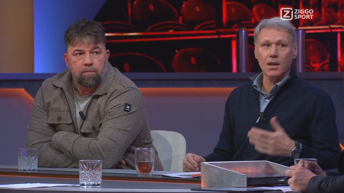 Theo Janssen (links) en Marco van Basten