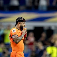 Memphis Depay tijdens Nederland - Japan