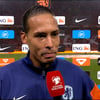 Virgil van Dijk voor de camera van de NOS