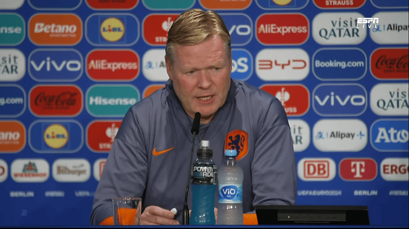 Ronald Koeman, bondscoach van het Nederlands elftal