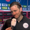 Wout Weghorst voor de camera van de NOS