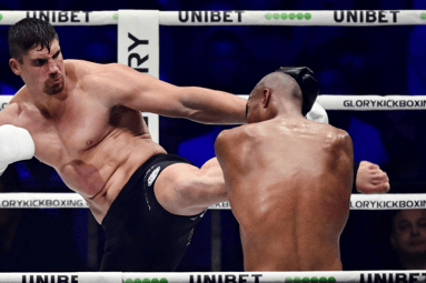 Rico Verhoeven in gevecht met Levi Rigters