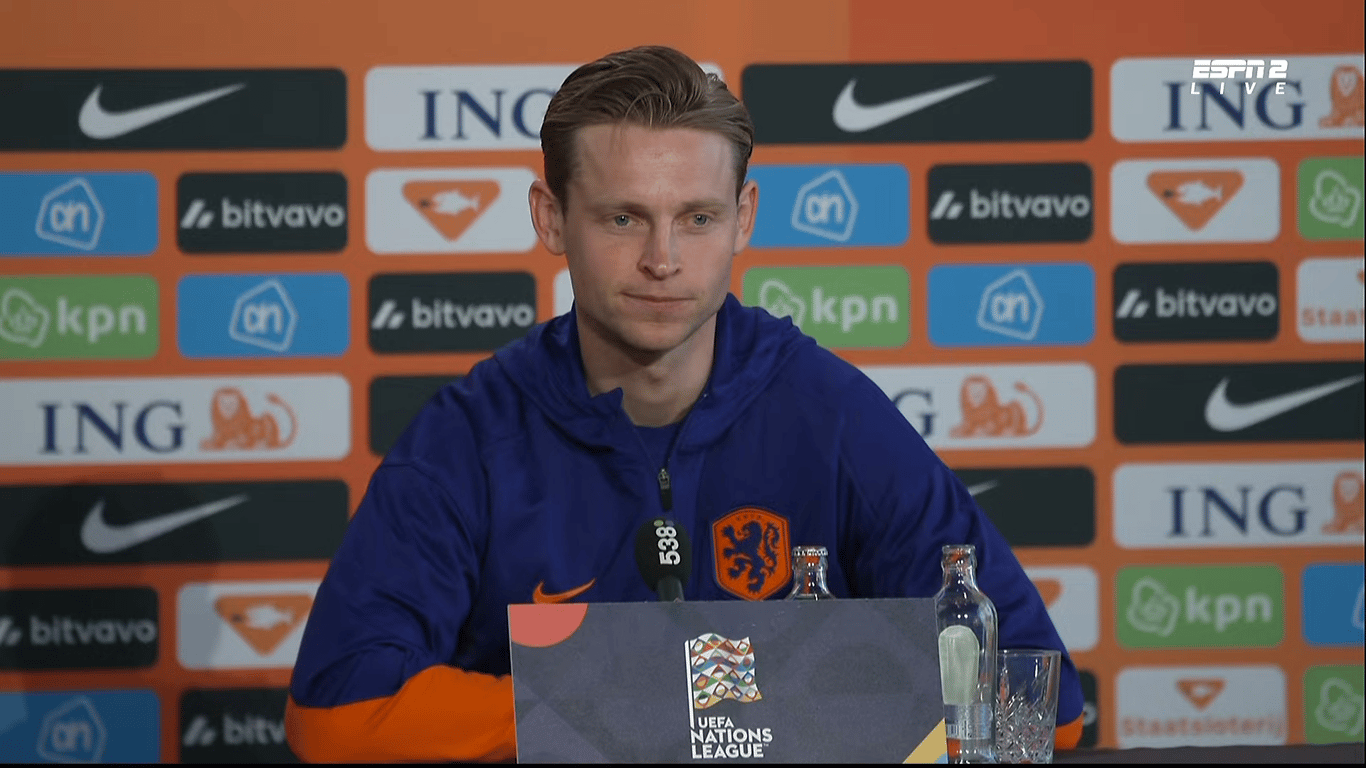 Frenkie de Jong geeft update over fitheid