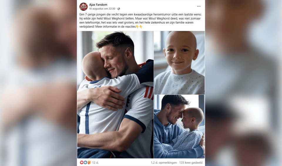 AI-beelden van Wout Weghorst