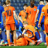Antoni Milambo liep een ogenschijnlijk zware blessure op bij Jong Oranje tegen Bosnië-Herzegovina.