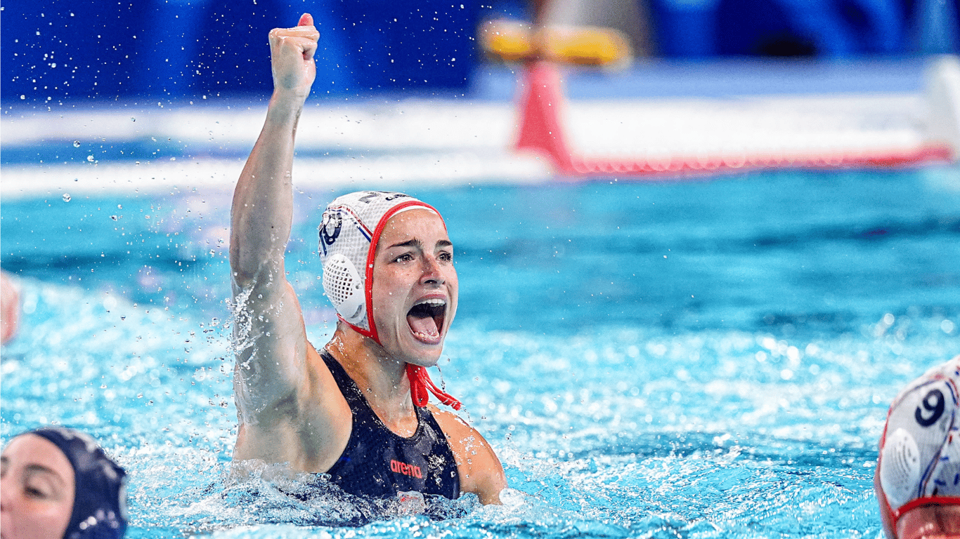 Nederland - Italië, Lieke Rogge, waterpolo, Olympische Spelen, Parijs 2024