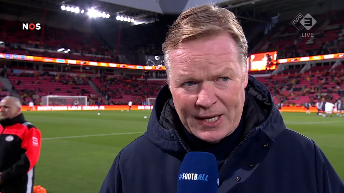 Ronald Koeman, bondscoach van het Nederlands elftal