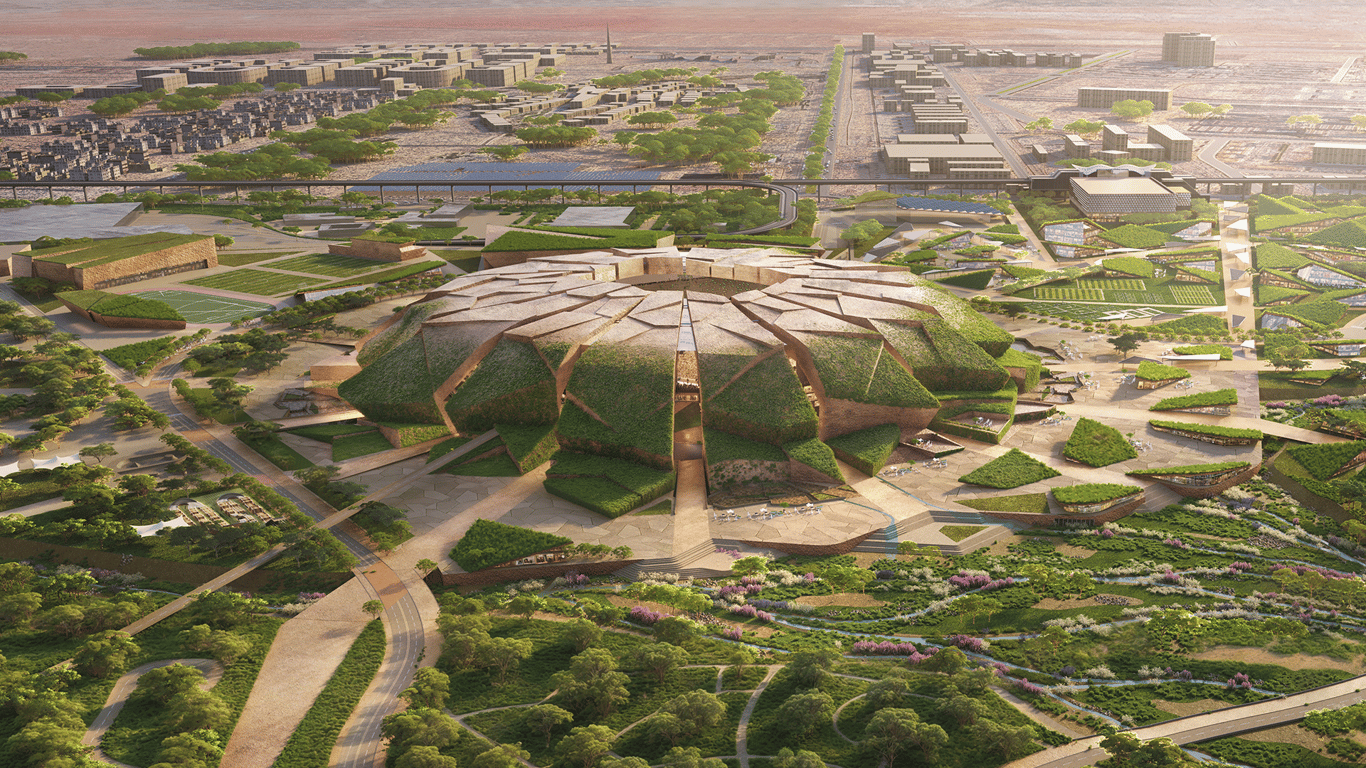 Het King Salman Stadium in Saoedi-Arabië