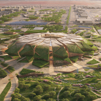 Het King Salman Stadium in Saoedi-Arabië