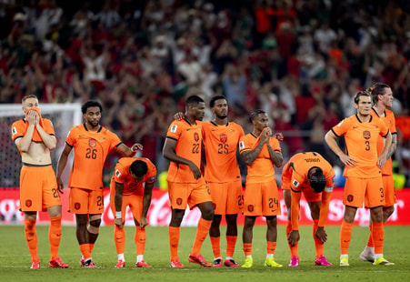 Teleurstelling bij het Nederlands elftal