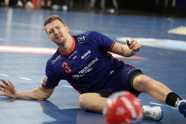 Ivar Stavast baalt bij de Nederlandse handballers