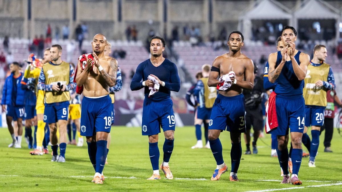 Teleurstelling bij het Nederlands elftal