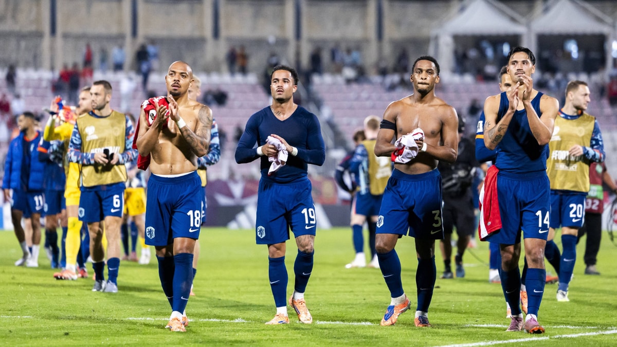 Teleurstelling bij het Nederlands elftal