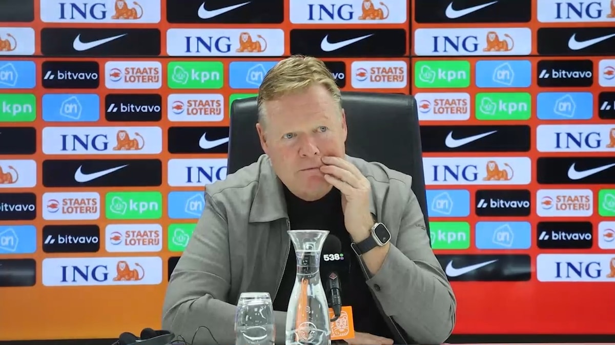 Ronald Koeman, bondscoach van het Nederlands elftal