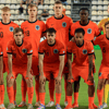 De opstelling van Oranje O19 op het EK tegen Duitsland