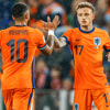 Noa Lang bij het Nederlands elftal