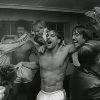 De spelers van Nederland vieren 'Het Wonder van Dublin'