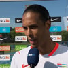 Virgil van Dijk voor de camera van de NOS