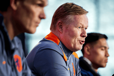 Ronald Koeman van het bondscoach van het Nederlands elftal