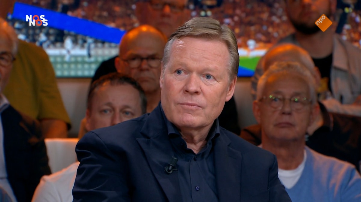 Ronald Koeman bij Studio Voetbal