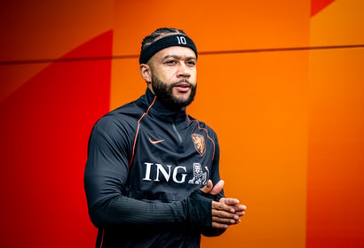 Memphis Depay bij het Nederlands elftal