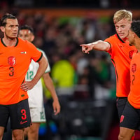Overleg bij het Nederlands elftal