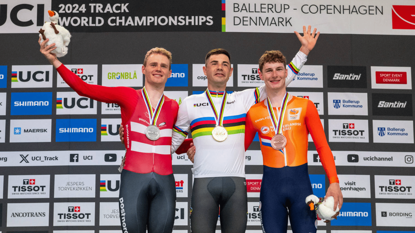 Philip Heijnen heeft een bronzen medaille gewonnen op het WK baanwielrennen in het Deense Ballerup. 