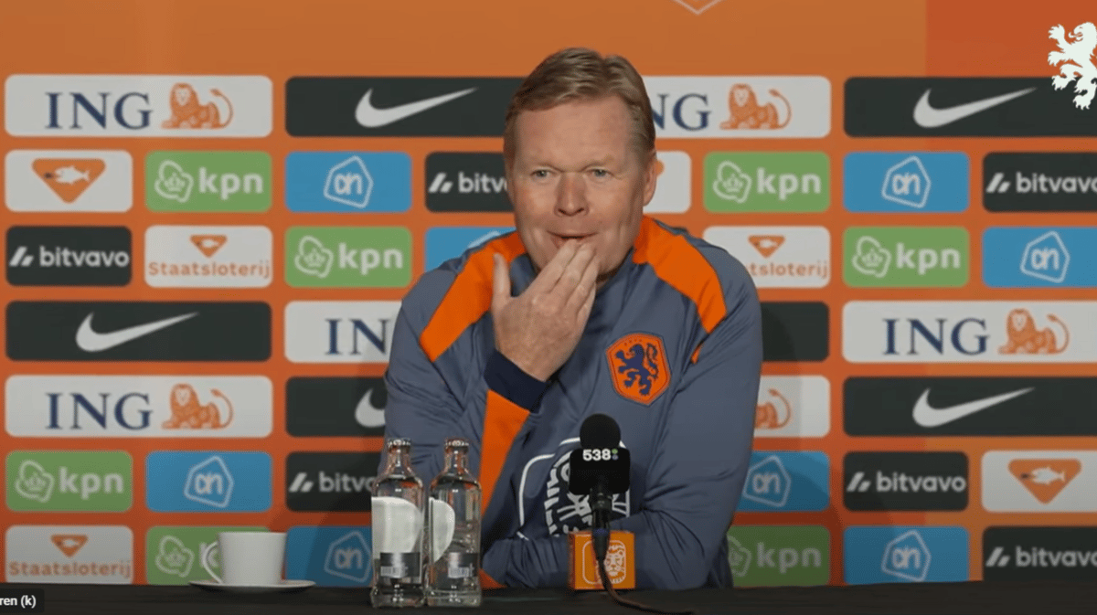 Ronald Koeman, bondscoach van het Nederlands elftal