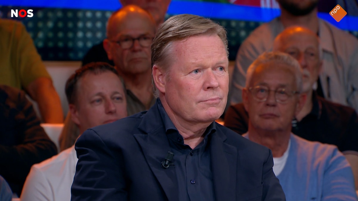 Ronald Koeman bij Studio Voetbal