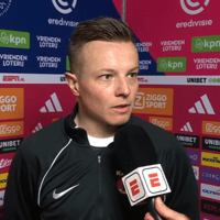 Jordy Clasie voor de camera van ESPN