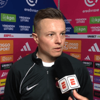 Jordy Clasie voor de camera van ESPN